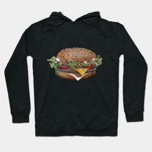 hamburger Drawing Hoodie